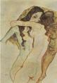 Egon Schiele - Two women embracing